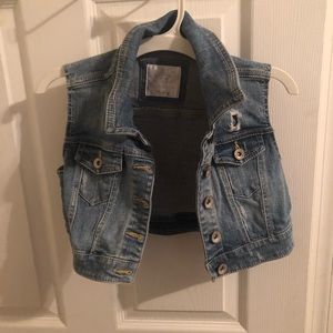 Kids denim vest